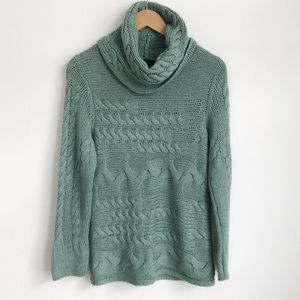 Banana Republic Turtleneck in Seafoam Green